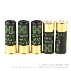 10 Rounds of 12ga Ammo by Hornady -  00 Buck Zombie
