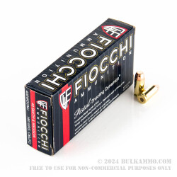 50 Rounds of .40 S&W Ammo by Fiocchi - 180gr CMJTC