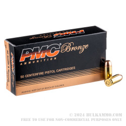 50 Rounds of .40 S&W Ammo by PMC - 180gr FMJFN
