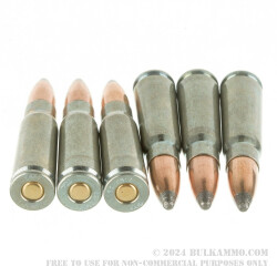 500  Rounds of 7.62x39mm Ammo by Silver Bear - 125gr SP