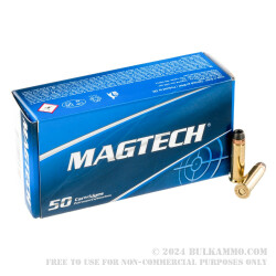 50 Rounds of .38 Spl Ammo by Magtech - 158gr SJHP