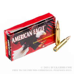 20 Rounds of .223 Ammo by Federal American Eagle - 62gr FMJBT