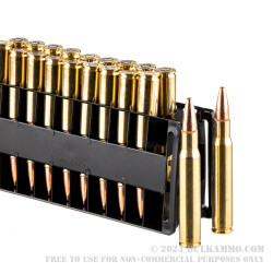 20 Rounds of 30-06 Springfield Ammo by Federal - 165gr Fusion