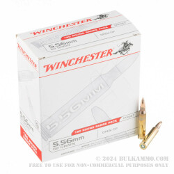 5.56x45mm - 62 gr Open Tip - Winchester USA - 900 Rounds
