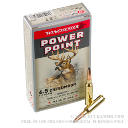 200 Rounds of 6.5 Creedmoor Ammo by Winchester Super-X - 129gr Power Point