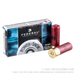 5 Rounds of 12ga Ammo by Federal -  000 Buck