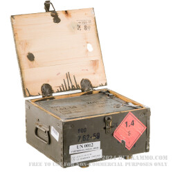 800 Rounds of 7.62x54r Ammo by Sellier & Bellot Military Surplus 1989 Production - 148gr FMJ *Corrosive*