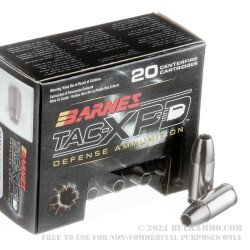 20 Rounds of 9mm Ammo by Barnes - 115gr HP