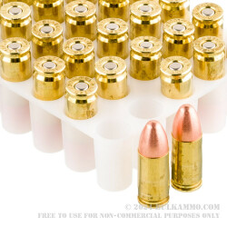 1050 Rounds of 9mm Ammo by Blazer Brass - 115gr FMJ