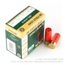 25 Rounds of 12ga 2-3/4" Ammo by Sellier & Bellot - 1 ounce #7 1/2 shot