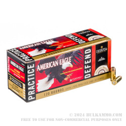 120 Rounds of .40 S&W Ammo by Federal - 180gr FMJ/ Hydra-Shok JHP