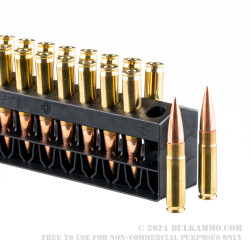 20 Rounds of .300 AAC Blackout Ammo by Barnes Precision Match - 125gr OTM BT