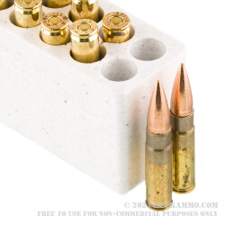 200 Rounds of .300 AAC Blackout Ammo by Winchester USA - 147gr FMJ