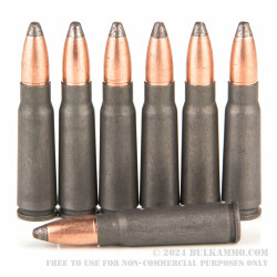 500  Rounds of 7.62x39mm Ammo by Wolf - 124gr SP