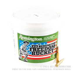 300 Rounds of .223 Rem Ammo by Remington UMC Freedom Bucket - 55gr FMJ