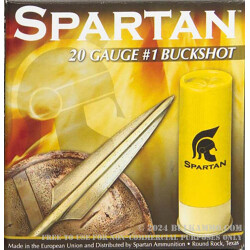 250 Rounds of 20ga Ammo by Spartan Ammo -  #1 Buck