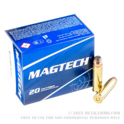 20 Rounds of .500 S&W Mag Ammo by Magtech - 400gr SJSP