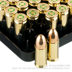 50 Rounds of 9mm Ammo by Belom - 124gr FMJ