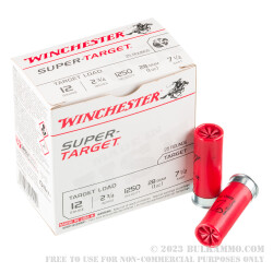 250 Rounds of 12ga Ammo by Winchester Super Target - 1 ounce #7 1/2 shot