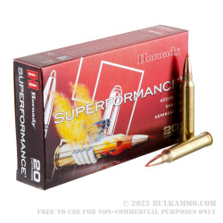 20 Rounds of .300 Win Mag Ammo by Hornady Superformance - 165gr GMX