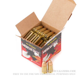 500 Rounds of 9mm Ammo by Federal American Eagle (Trayless) - 115gr FMJ