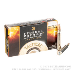20 Rounds of .223 Ammo by Federal LE Tactical - 55gr Bonded SP