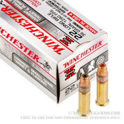500 Rounds of .22 LR Ammo by Winchester - 36gr CPHP HV in Wooden Box