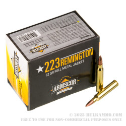 1200 Rounds of .223 Ammo by Armscor - 62gr FMJ