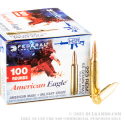 1000 Rounds of .223 Ammo by Federal - 55gr FMJ