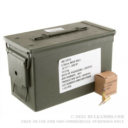 900 Rounds of 5.56x45 M855 Ammo by Federal - 62gr FMJ In Ammo Can