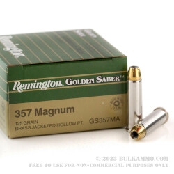 500  Rounds of .357 Mag Ammo by Remington - 125gr JHP