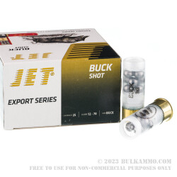 250 Rounds of 12ga Ammo by JET - 00 Buck