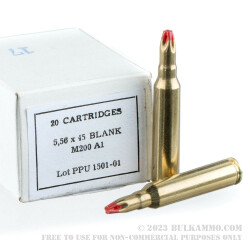 20 Rounds of .223 Ammo by Prvi Partizan -  Blanks