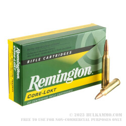 20 Rounds of 7 mm Rem Mag Ammo by Remington - 150gr PSP