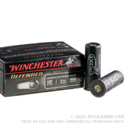 100 Rounds of 12ga Ammo by Winchester Defender - 1 ounce segmented rifled slug