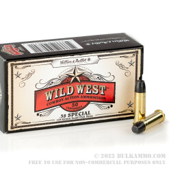 50 Rounds of .38 Spl Ammo by Sellier & Bellot - 158gr LFN