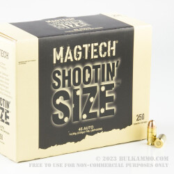 250 Rounds of .45 ACP Ammo by Magtech Shootin' Size - 230gr FMJ