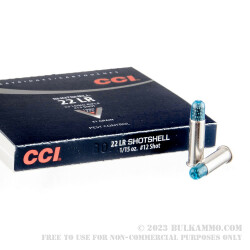 200 Rounds of .22 LR Ammo by CCI - 31gr #12 Shot