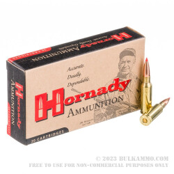 20 Rounds of 6.5mm Grendel Ammo by Hornady Match - 123gr A-MAX 