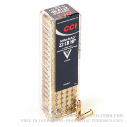 100 Rounds of .22 LR Ammo by CCI Mini-Mag - 36gr CPHP