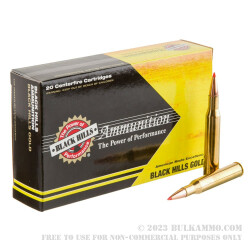 20 Rounds of .270 Win Ammo by Black Hills Gold Ammunition - 130gr Hornady SST