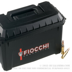 180 Rounds of .308 Win Ammo by Fiocchi - 150gr FMJBT - Plano Can