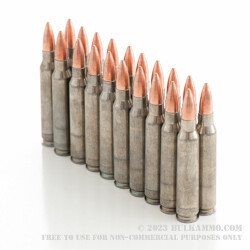 20 Rounds of .223 Ammo by Colt (Silver Bear) - 62gr FMJ