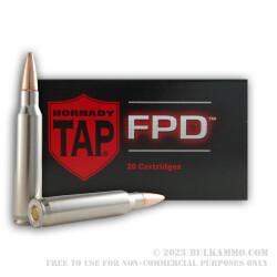 20 Rounds of .223 Ammo by Hornady - 75gr JHP