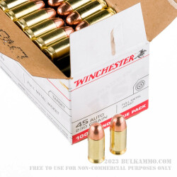 500 Rounds of .45 ACP Ammo by Winchester - 230gr FMJ