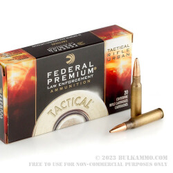 20 Rounds of .308 Win Ammo by Federal Premium Tactical Tru - 125gr OTM