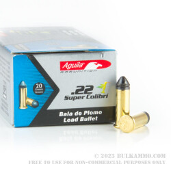 500 Rounds of .22 LR Ammo by Aguila Super Quiet - 20gr LRN