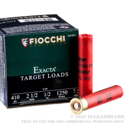 25 Rounds of .410 2-1/2" Ammo by Fiocchi - 1/2 ounce #7 1/2 shot