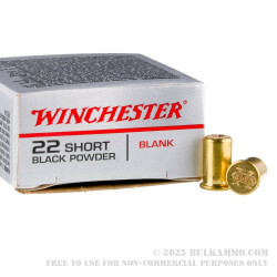 50 Rounds of .22 Short Ammo by Winchester Super-X -  Blanks