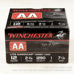 250 Rounds of 12ga Ammo by Winchester AA - 1 ounce #7 1/2 shot